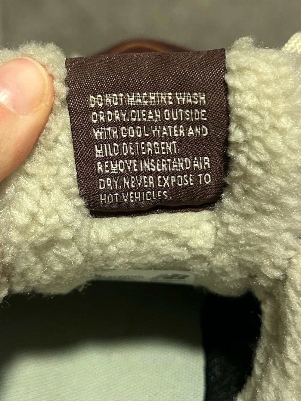 New Balance 574 Brown Burgundy Cream Leather Sneakers with Sherpa - M9 w10.5 - Picture 7 of 8